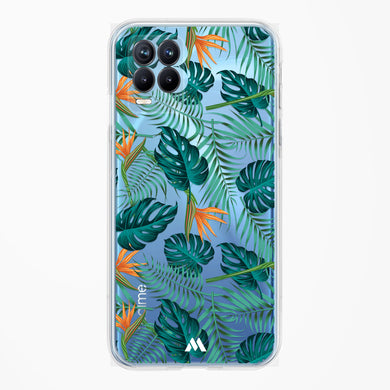 Jungle Leaves Crystal Clear Transparent Case-(Realme)