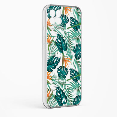Jungle Leaves Crystal Clear Transparent Case-(Realme)