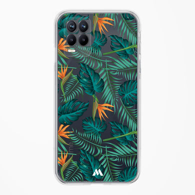 Jungle Leaves Crystal Clear Transparent Case-(Realme)