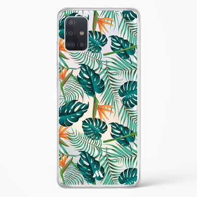 Jungle Leaves Crystal Clear Transparent Case (Samsung)