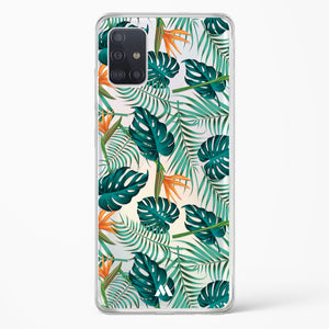 Jungle Leaves Crystal Clear Transparent Case-(Samsung)