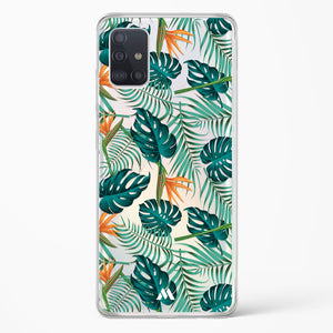 Jungle Leaves Crystal Clear Transparent Case-(Samsung)