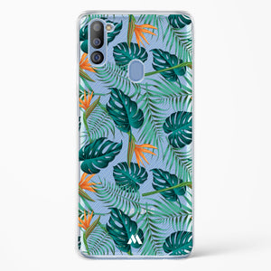 Jungle Leaves Crystal Clear Transparent Case-(Samsung)