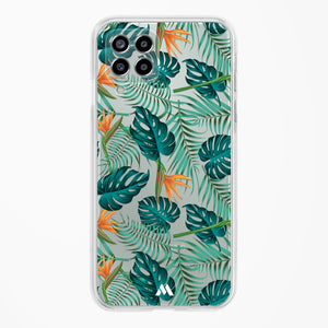 Jungle Leaves Crystal Clear Transparent Case-(Samsung)
