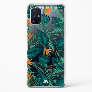 Jungle Leaves Crystal Clear Transparent Case-(Samsung)