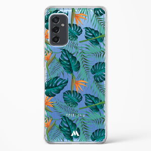 Jungle Leaves Crystal Clear Transparent Case-(Samsung)