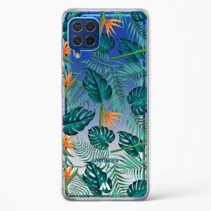 Jungle Leaves Crystal Clear Transparent Case-(Samsung)