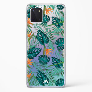 Jungle Leaves Crystal Clear Transparent Case-(Samsung)