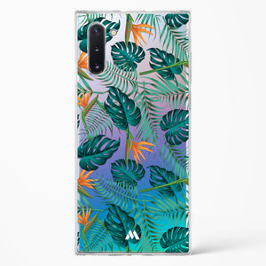Jungle Leaves Crystal Clear Transparent Case-(Samsung)