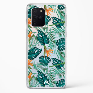 Jungle Leaves Crystal Clear Transparent Case-(Samsung)