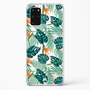 Jungle Leaves Crystal Clear Transparent Case-(Samsung)