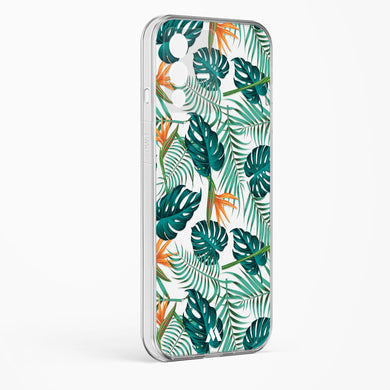 Jungle Leaves Crystal Clear Transparent Case-(Vivo)