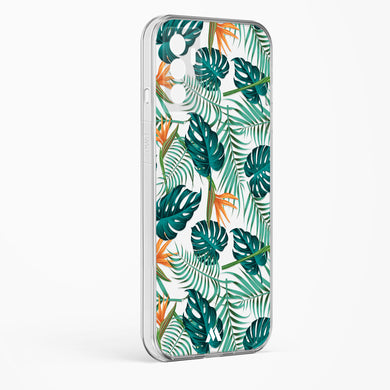 Jungle Leaves Crystal Clear Transparent Case-(Vivo)