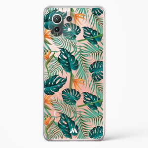 Jungle Leaves Crystal Clear Transparent Case-(Xiaomi)