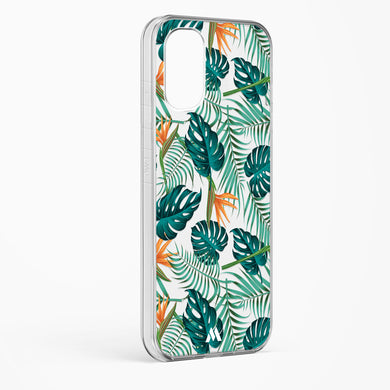 Jungle Leaves Crystal Clear Transparent Case-(Xiaomi)