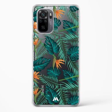 Jungle Leaves Crystal Clear Transparent Case-(Xiaomi)