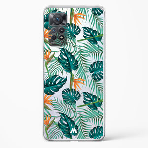 Jungle Leaves Crystal Clear Transparent Case-(Xiaomi)