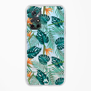 Jungle Leaves Crystal Clear Transparent Case-(Xiaomi)