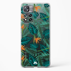 Jungle Leaves Crystal Clear Transparent Case-(Xiaomi)