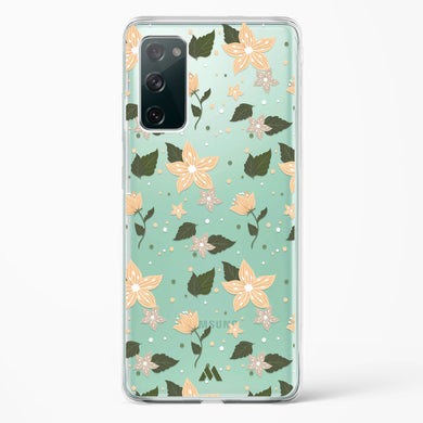 Goldenrod Flowers in Bloom Crystal Clear Transparent Case-(Samsung)