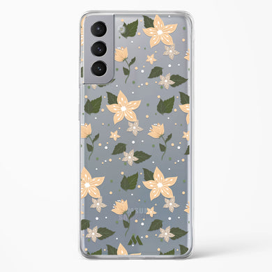 Goldenrod Flowers in Bloom Crystal Clear Transparent Case-(Samsung)