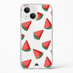 Tumbling Watermelon Crystal Clear Transparent Case-(Apple)