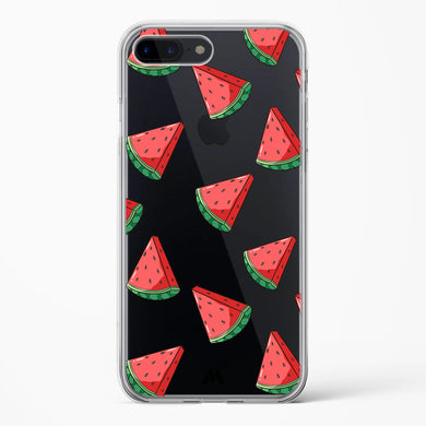 Tumbling Watermelon Crystal Clear Transparent Case-(Apple)