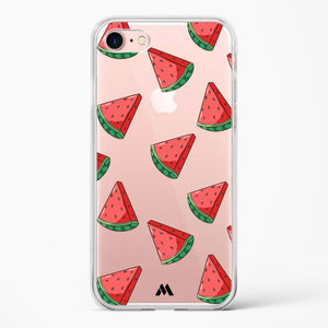 Tumbling Watermelon Crystal Clear Transparent Case-(Apple)