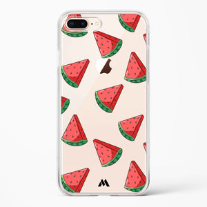 Tumbling Watermelon Crystal Clear Transparent Case-(Apple)