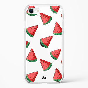 Tumbling Watermelon Crystal Clear Transparent Case-(Apple)