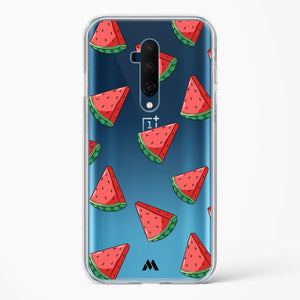 Tumbling Watermelon Crystal Clear Transparent Case-(OnePlus)