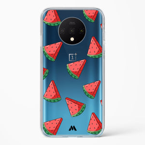 Tumbling Watermelon Crystal Clear Transparent Case-(OnePlus)
