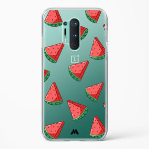 Tumbling Watermelon Crystal Clear Transparent Case-(OnePlus)