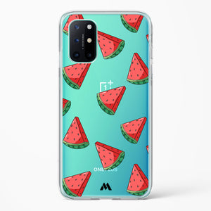 Tumbling Watermelon Crystal Clear Transparent Case-(OnePlus)