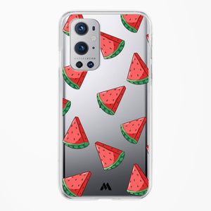 Tumbling Watermelon Crystal Clear Transparent Case-(OnePlus)