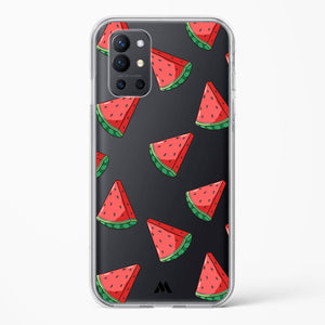 Tumbling Watermelon Crystal Clear Transparent Case-(OnePlus)