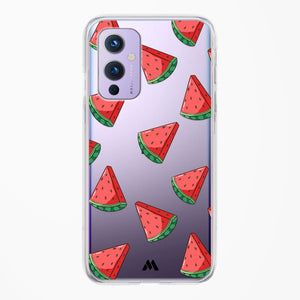 Tumbling Watermelon Crystal Clear Transparent Case-(OnePlus)