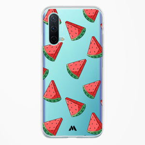 Tumbling Watermelon Crystal Clear Transparent Case-(OnePlus)