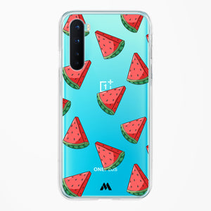 Tumbling Watermelon Crystal Clear Transparent Case-(OnePlus)