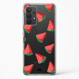 Tumbling Watermelon Crystal Clear Transparent Case-(Samsung)