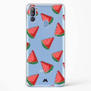 Tumbling Watermelon Crystal Clear Transparent Case-(Samsung)