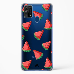 Tumbling Watermelon Crystal Clear Transparent Case-(Samsung)