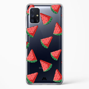 Tumbling Watermelon Crystal Clear Transparent Case-(Samsung)