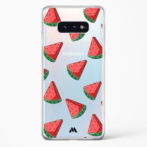 Tumbling Watermelon Crystal Clear Transparent Case-(Samsung)