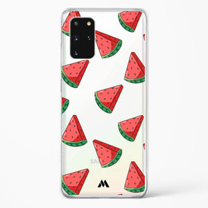 Tumbling Watermelon Crystal Clear Transparent Case-(Samsung)