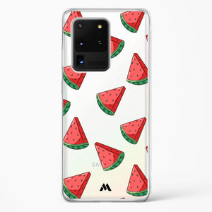 Tumbling Watermelon Crystal Clear Transparent Case-(Samsung)