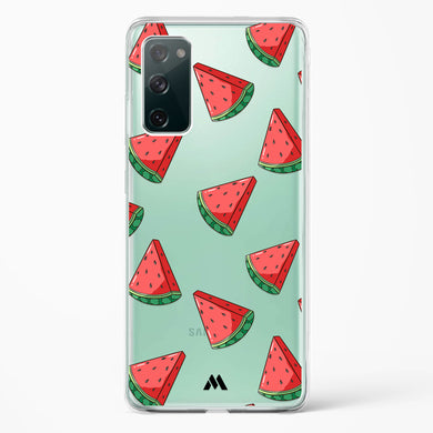 Tumbling Watermelon Crystal Clear Transparent Case (Samsung)