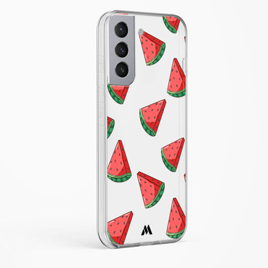 Tumbling Watermelon Crystal Clear Transparent Case-(Samsung)