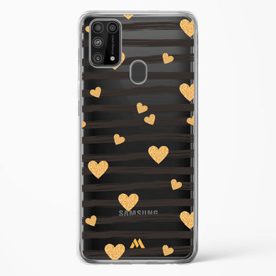 Hearts in Gold Crystal Clear Transparent Case (Samsung)