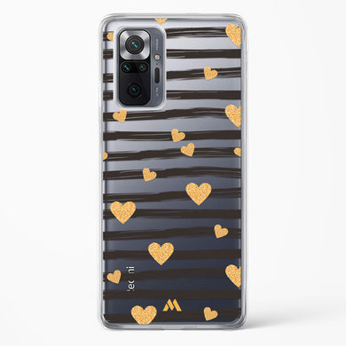 Hearts in Gold Crystal Clear Transparent Case (Xiaomi)